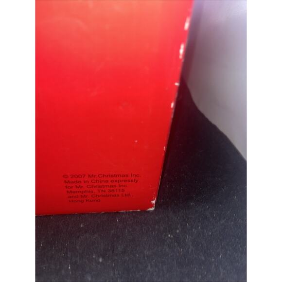 Mr Christmas Animated Train Fiber Optic Lights Musical Jumbo Ball Ornament 6.5" - Picture 6 of 8